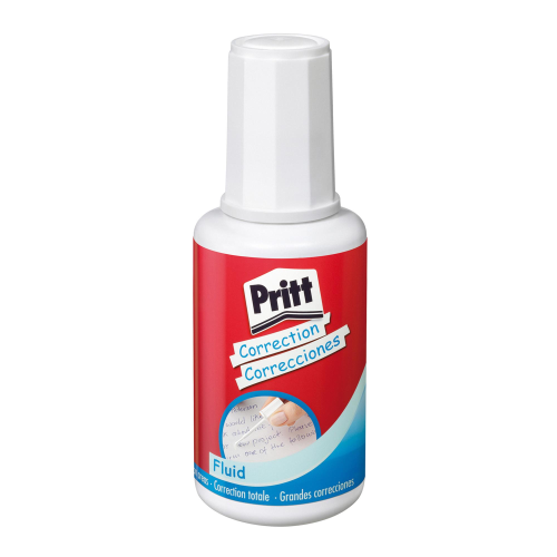 PRITT FLUID CORRETTORE LIQUIDO CON PENNELLO DA 20 ML CONF 10 Pz.